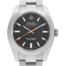 ROLEX OVERSEAS SALES MILGAUSS 116400 BLACK V NUMBER SECOND HAND MENS