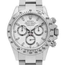 ROLEX OVERSEAS COSMOGRAPH DAYTONA 116520 WHITE RANDOM NUMBER SECOND HAND MENS