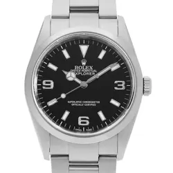 ROLEX OVERSEAS EXHIBIT EXPLORER I 114270 BLACK M NUMBER SECOND HAND MENS