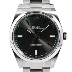 ROLEX OYSTER PERPETUAL WATCH 114300 DARK RHODIUM