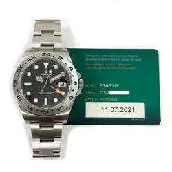 2021 ROLEX, EXPLORER II, 42MM, STAINLESS STEEL, BLACK DIAL, 216570, BOX & PAPERS
