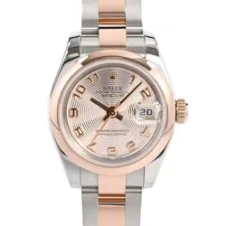 ROLEX DATEJUST WRISTWATCH 179161 PINK CONCENTRIC ARABIC FOR LADIES