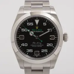 ROLEX AIR-KING 116900 SS SS AT BLACK DIAL