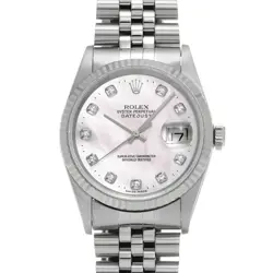 ROLEX 5/27  DATEJUST 36 16234NG U-NUMBER 1997 MANUFACTURED AROUND SHELL/DIAMOND