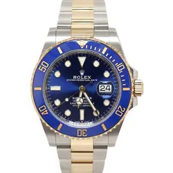 ROLEX SUBMARINER 41MM BLUE DIAL WATCH 126613LB YG