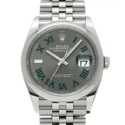 ROLEX 5/27  DATEJUST 36 126200 RANDOM SERIAL SLATE WATCH WRISTWATCH R45_0526