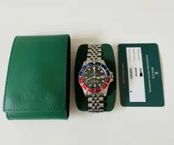 ROLEX 1675 GMT MASTER PEPSI 1968 VINTAGE TRITIUM PATINA STEEL JUBILEE WATCH 40MM
