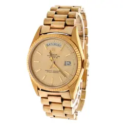 Rolex Oyster Perpetual President Day-Date Automatic Watch Yellow Gold 36