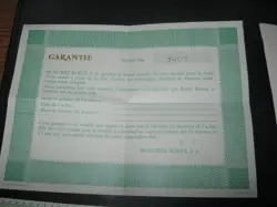 GUARANTEE CERT PAPERS-