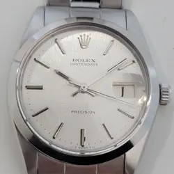 ROLEX OYSTERDATE PRECISION REF 6694 MENS MANUAL 1960S 34MM SWISS VINTAGE RJC198