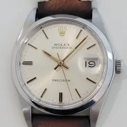 ROLEX OYSTERDATE PRECISION REF 6694 34MM MENS 1970S MANUAL WIND VINTAGE RA414B
