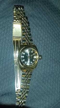 ROLEX OYSTER PERPETUAL DATEJUST 16014 MOP DIAMOND DIAL 36MM MENS GOLD STAINLESS