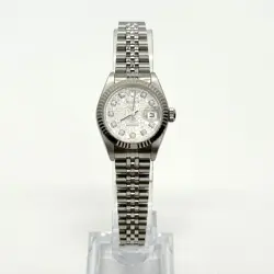 ROLEX DATEJUST STEEL COMPUTER DIAL TEN POINT DIAMOND 26MM 179174 72470878
