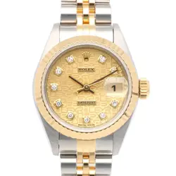ROLEX DATEJUST WATCHES 69173G STAINLESS STEEL K18 YELLOW GOLD W NUMBER USED