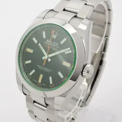 ROLEX Milgauss 40 116400GV SS AT 17.5cm Black Men's Watch Working C005964