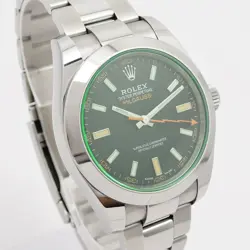 ROLEX Milgauss 40 116400GV SS AT 17.5cm Black Men's Watch Working C005964