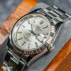 Rolex 126234 Oyster Perpetual 36mm Silver Dial Fluted on Oyster Complete Set