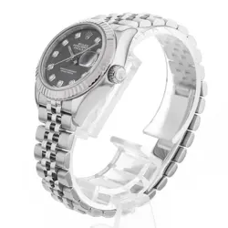 ROLEX DATEJUST 10P DIAMOND 279174 G DARK GRAY 5 ROW JUBILEE 972787