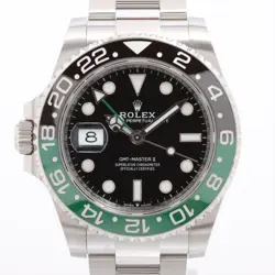 ROLEX GMT MASTER II 126720VTNR SS SS AT BLACK DIAL OYSTER BRACELET 2 EXTRA LINKS