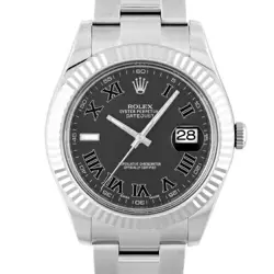 ROLEX DATEJUST2 116334 GRAY (BLACK ROMAN) DIAL #127