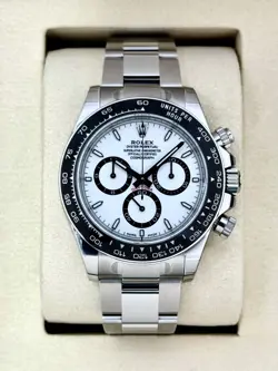 NEW 2025 ROLEX COSMOGRAPH DAYTONA 40MM 126500LN STAINLESS STEEL WHITE PANDA DIAL