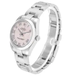 Rolex Datejust Midsize 31 Pink Roman Dial Steel Ladies Watch 178240