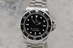 ROLEX NO DATE SUBMARINER 14060M 40MM STEEL 4-LINER G SERIAL ENGRAVED REHAUT