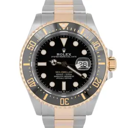 MINT 2023 ROLEX SEA-DWELLER 43MM TWO-TONE 18K YELLOW GOLD STEEL BLACK 126603 BOX