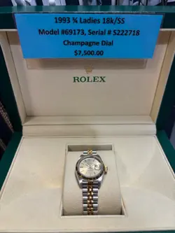 1993 LDS ROLEX 18K/STAINLESS STEEL