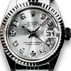 ROLEX DATEJUST 79174 SILVER DIAMOND DIAL