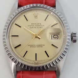 ROLEX OYSTER DATEJUST REF 1603 36MM MENS AUTOMATIC 1970S SWISS VINTAGE RA226R