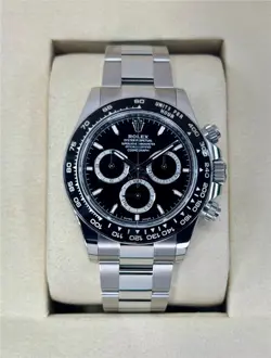 COSMOGRAPH DAYTONA ✡ROLEX✡ 40MM MEN'S BLACK WATCH BRACELET 126500LN