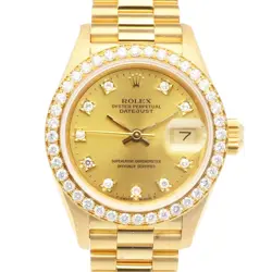 ROLEX DATEJUST WATCHES 69138 K18 YELLOW GOLD E SERIES 1990-1991 USED