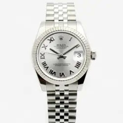 ROLEX DATEJUST 31 MEDIUM WOMEN'S STEEL WATCH 178274 RHODIUM ROMAN 2014 135821206