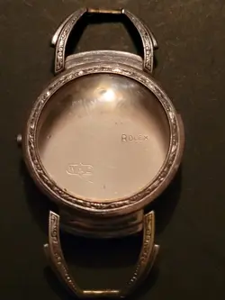 INCREDIBLY RARE ROLEX 10KT WHITE GOLD CASE. ONE OF THE FIRST ROLEXS. INTRICATE