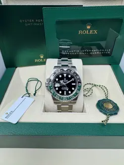 2023 BRAND NEW ROLEX GMT-MASTER LEFTY SPRITE OYSTER BOX PAPERS CARD 126720VTNR
