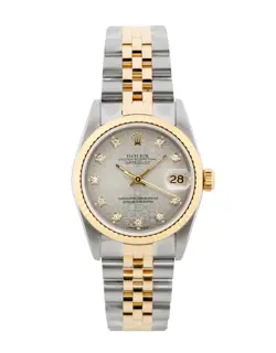 ROLEX MID SIZE DATEJUST / SILVER JUBILEE DIAL / 1991/ 68273