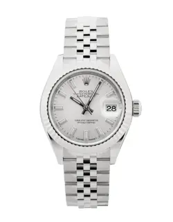 ROLEX DATEJUST 28 / SILVER BATON DIAL /2020/ 279174