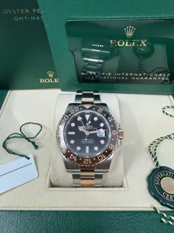 BRAND NEW 2022 ROLEX GMT-MASTER II 'ROOTBEER' 126711CHNR, STEEL & ROSE GOLD BAND
