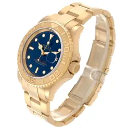 Rolex Yachtmaster 40mm Yellow Gold Blue Dial Mens Watch 16628
