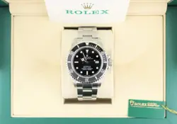 2000 ROLEX SEA-DWELLER 16600 BLACK DIAL SS OYSTER WITH PAPERS 40MM
