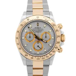 2014 PAPERS ROLEX DAYTONA COSMOGRAPH SLATE RHODIUM TWO-TONE WATCH 116523 BOX