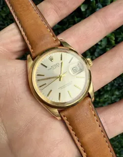 1967 ROLEX OYSTER PERPETUAL AUTOMATIC DATE 14K SOLID YELLOW GOLD REF. 1500