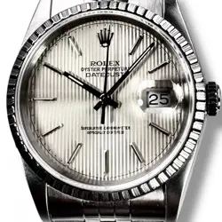 ROLEX DATEJUST 16220 STAINLESS STEEL TAPESTRY DIAL