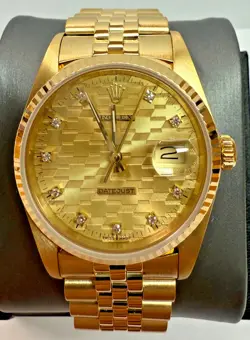 ROLEX DATEJUST 36MM 16018 JUBILEE CHEVY 75H ANNIVERSARY