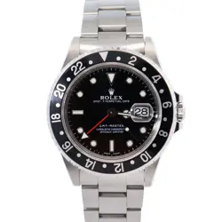 ROLEX GMT-MASTER II 40MM BLACK DIAL WATCH 16700