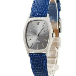 ROLEX CELLINI 3807 NO  36 SOLID K18WG SQUARE GRAY MANUAL WINDING