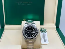 ROLEX GMT MASTER II 116710 40MM BLACK CERAMIC STAINLESS STEEL BOX BOOKLET