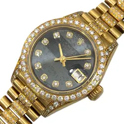 ROLEX DATEJUST E 69158G FERRITE K18YG LADIES #OKW005