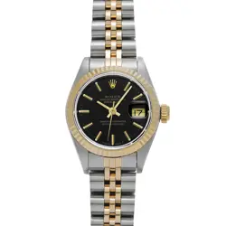 ROLEX DATEJUST 69173 BLACK WATCH 665104